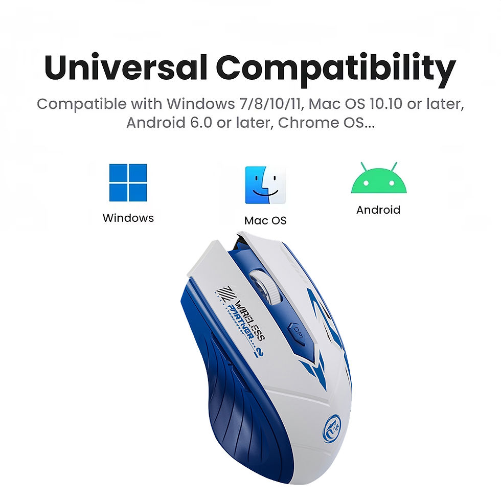 Miniatura: Bluetooth 5.4 Mouse Dual-Mode 2.4G Wireless Mouse 6 Buttons Gaming Mouse Office 
