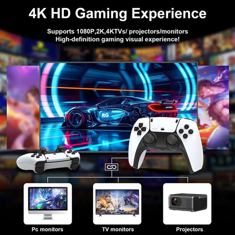 Miniatura: M15 4K TV Game Stick 64GB Built-in 3/40000+ Retro Games Console with Wireless Ga