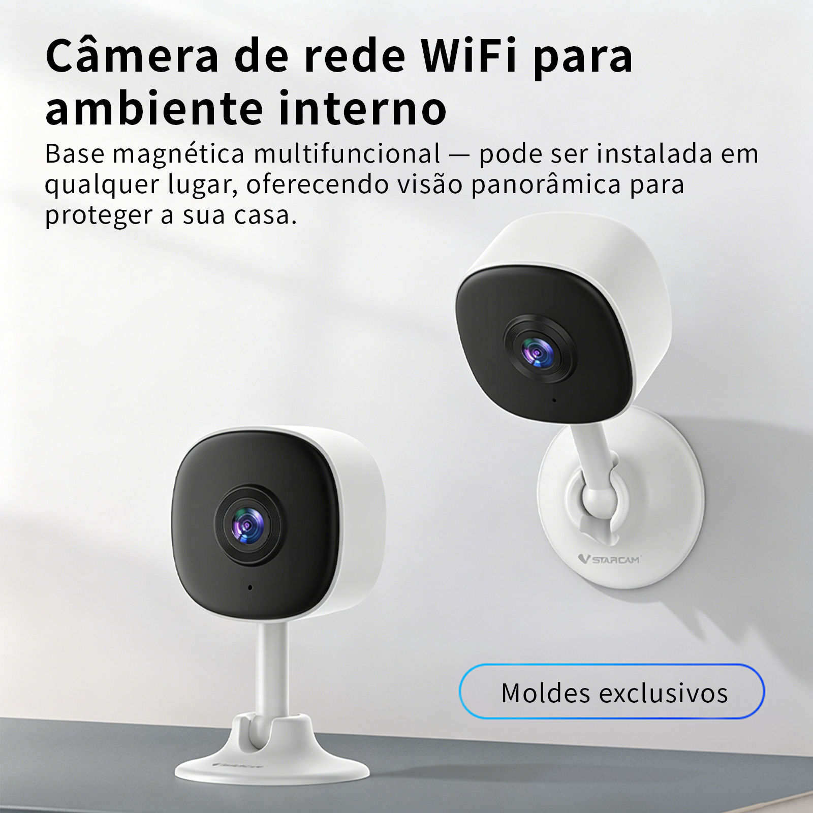 VSTARCAM Magnetic Base Camera Ultra Wide Angle Lens Wi-Fi Pro Person Detection R