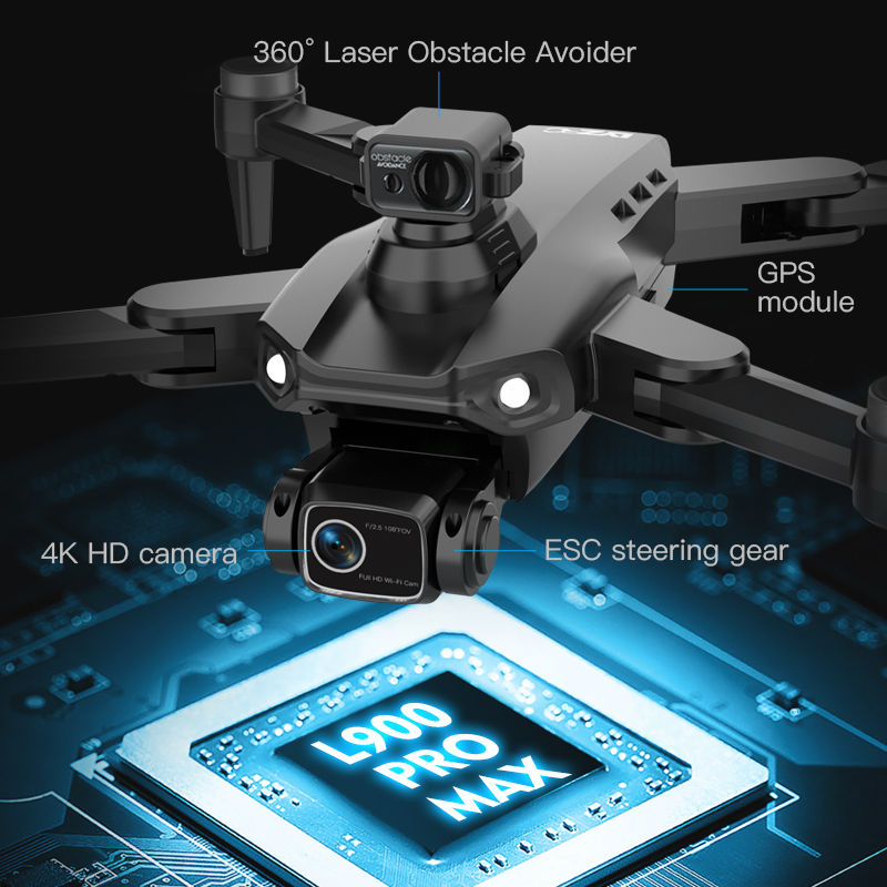 Miniatura: LYZRC L900 PRO SE MAX GPS Drone 4K Professional Dual Camera Brushless 360 Obstac