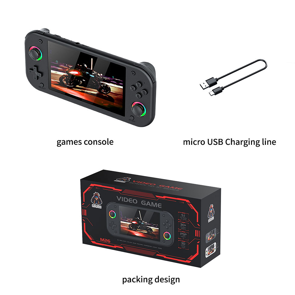 Miniatura: 256G 50000+Games M26 Portable Pocket Video Player 5.0”Screen EmuELEC 20+emulat