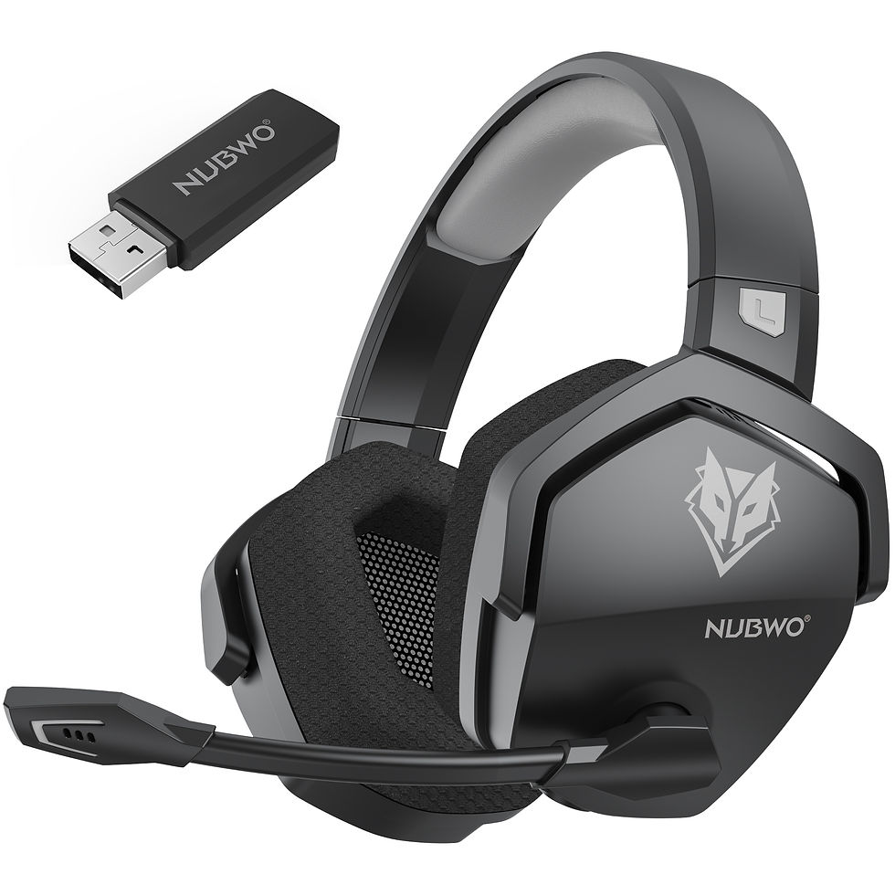 Miniatura: NUBWO G06 Dual Wireless Gaming Headset with Microphone for PS5, PS4, PC, Mobile,