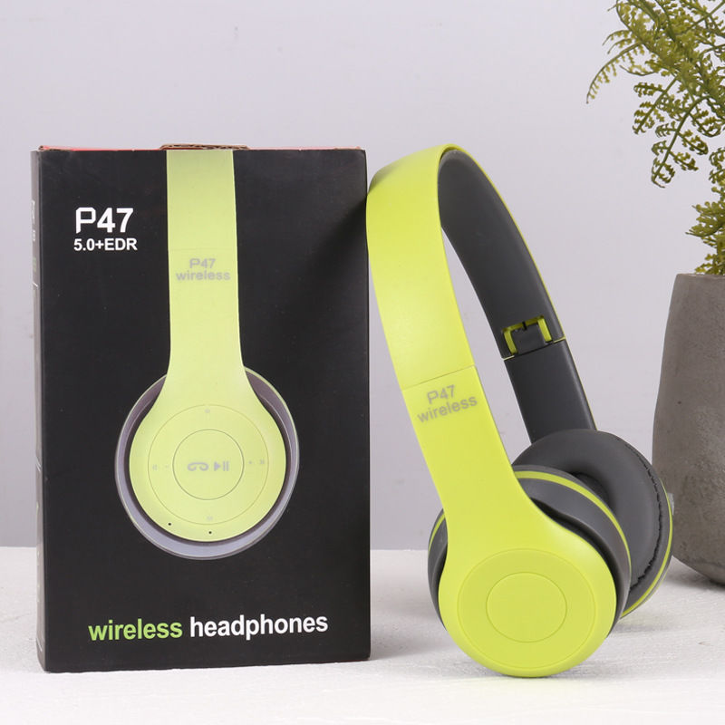 Miniatura: P47 Bluetooth Headset 5.0 Wireless Sports Game Stereo Folding Series for iPhone 