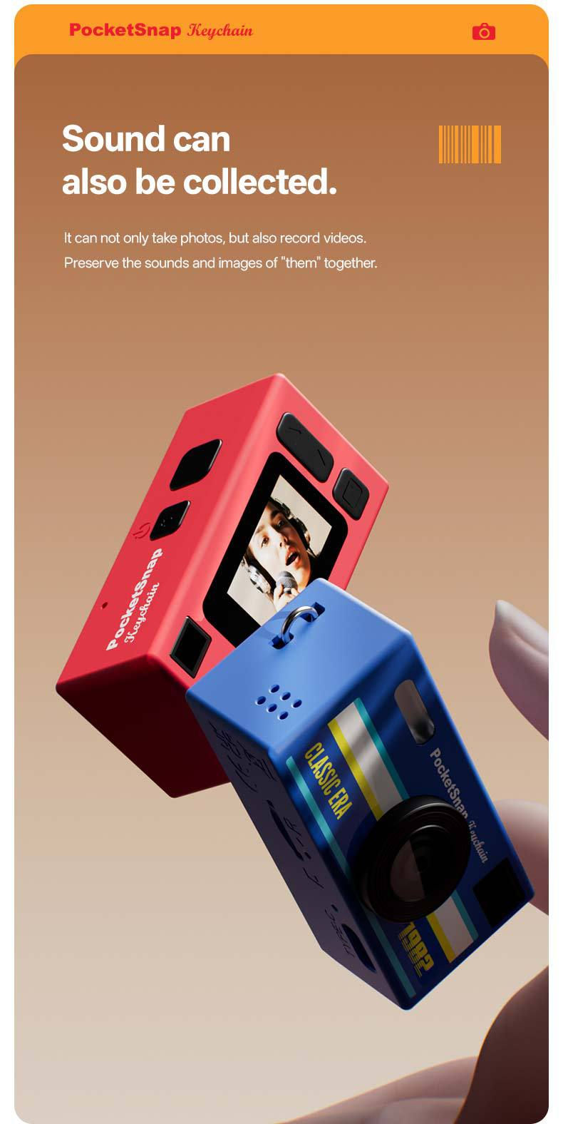 Miniatura: Retro-style campus life student digital mini camera, high-definition, capable of