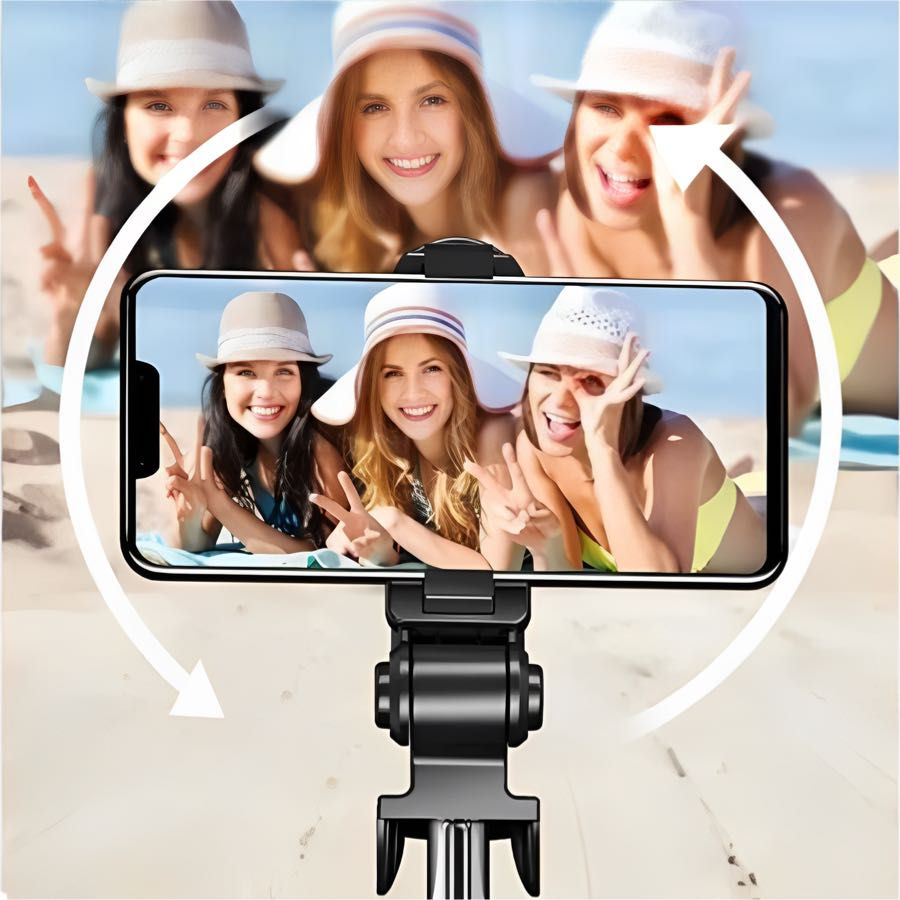 Miniatura: Bastão Pau de Selfie Retrátil Bluetooth suport tripé para celular com contro