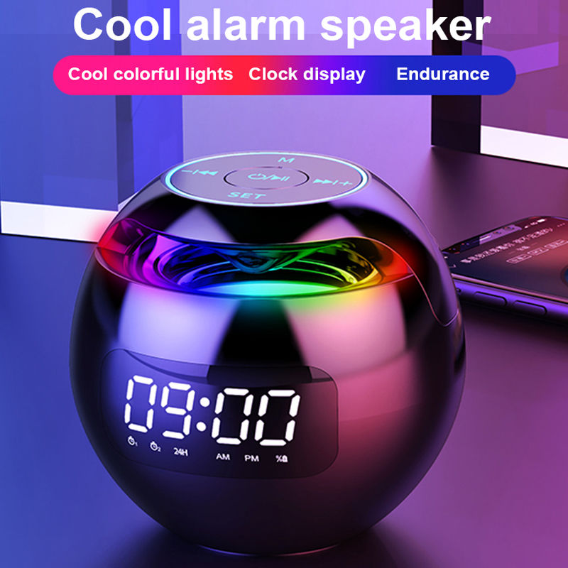 Miniatura: New Mini Bluetooth Speaker Wireless Bluetooth Sound Box with LED Display Alarm C