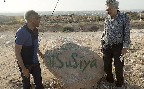 Caetano e Gil durante la loro visita in Cisgiordania