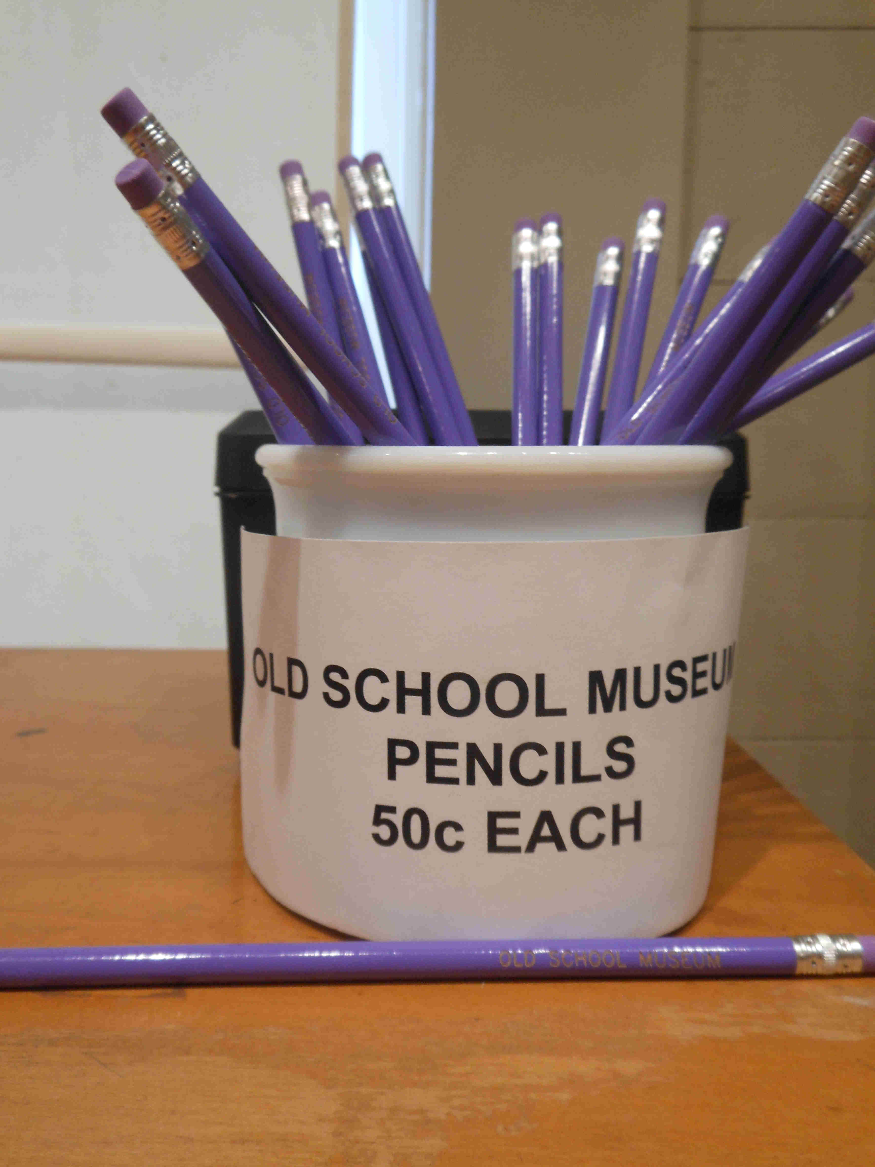 Old School Museum pencils