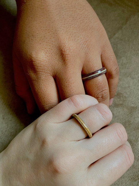 Nosa's Ring (top) and Sarah's Ring (bottom)