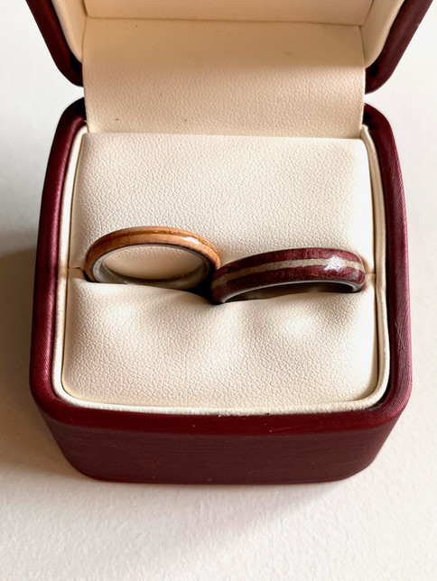 Sarah's Ring (left) and Nosa's Ring (right)