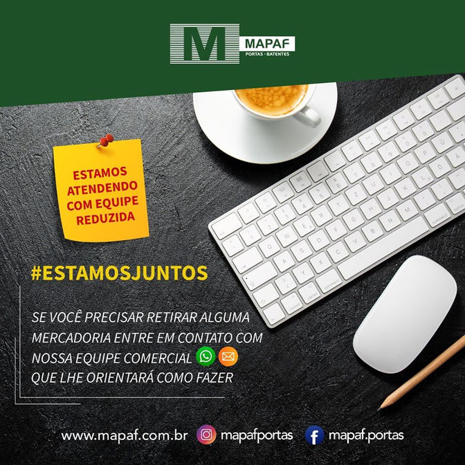 Estamos atendendo com equipe reduzida.