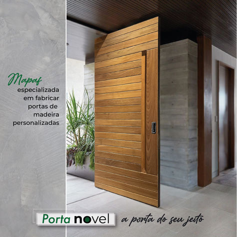 MAPAF especializada em fabricar portas de madeira personalizadas
