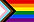 This image is the Progress Pride flag, which includes the rainbow colors along with brown and black stripes as well as the trans flag; white, pink, and light blue stripes.