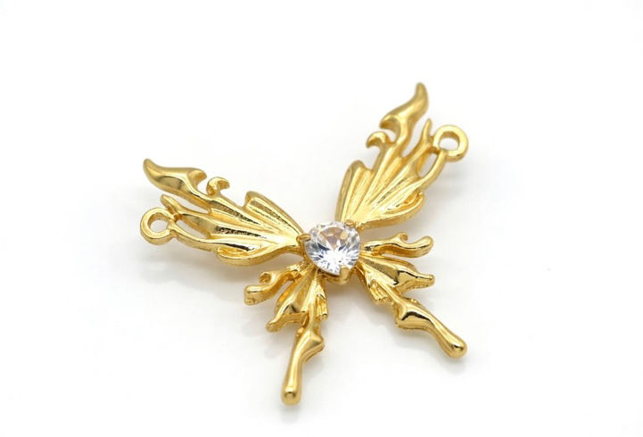 Radiant Winged Heart Charm