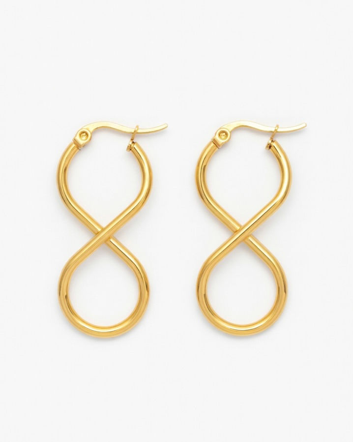 Infinity Loop Hoop Earrings