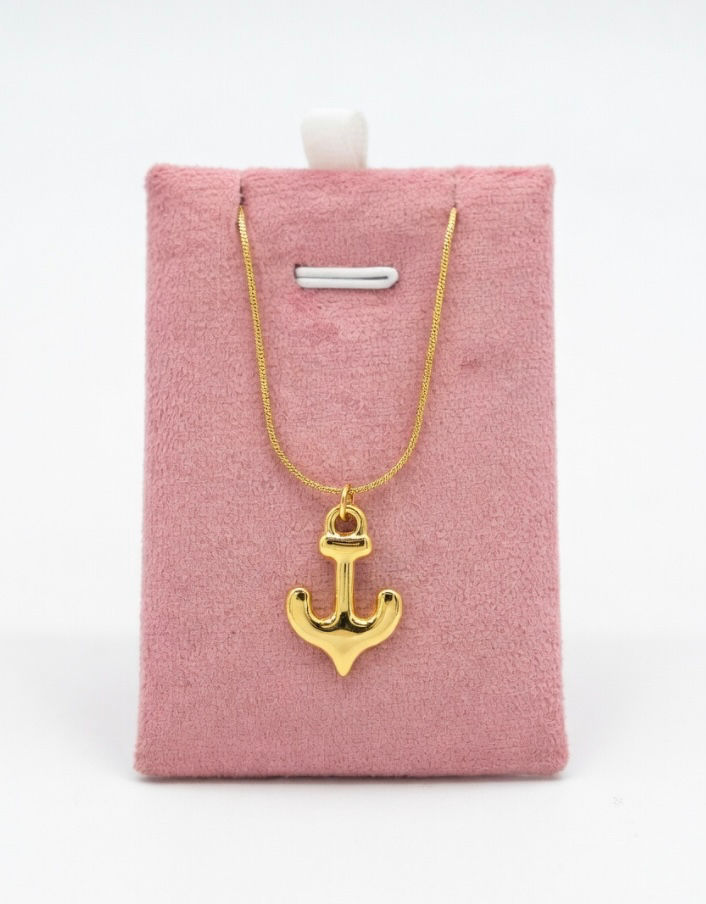 Classic Anchor Charm Pendant Necklace