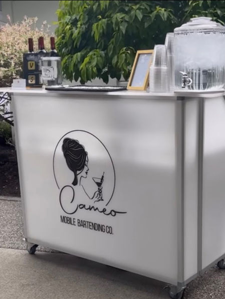 mobile bartending portable bar. 