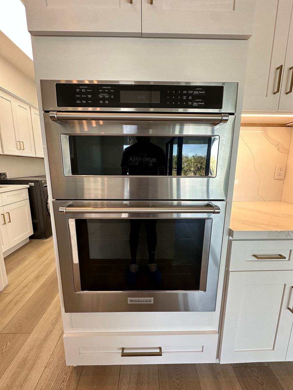 cleaned and polished oven