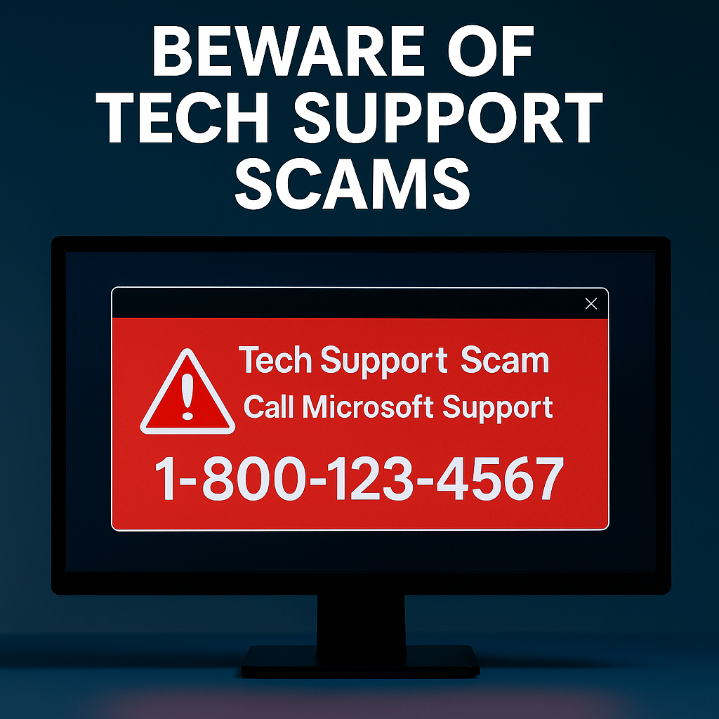 Tech Support Scam Example Beware of Tech Support Scams | Houston Tech Guys