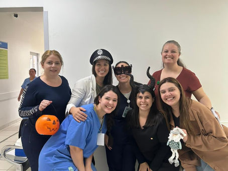 Blitz de Halloween: higienização das mãos!