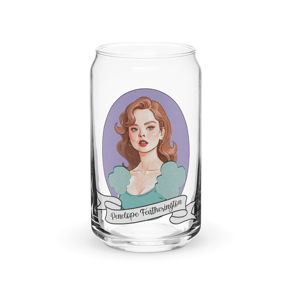 Penelope Featherington Bridgerton Can-shaped glass