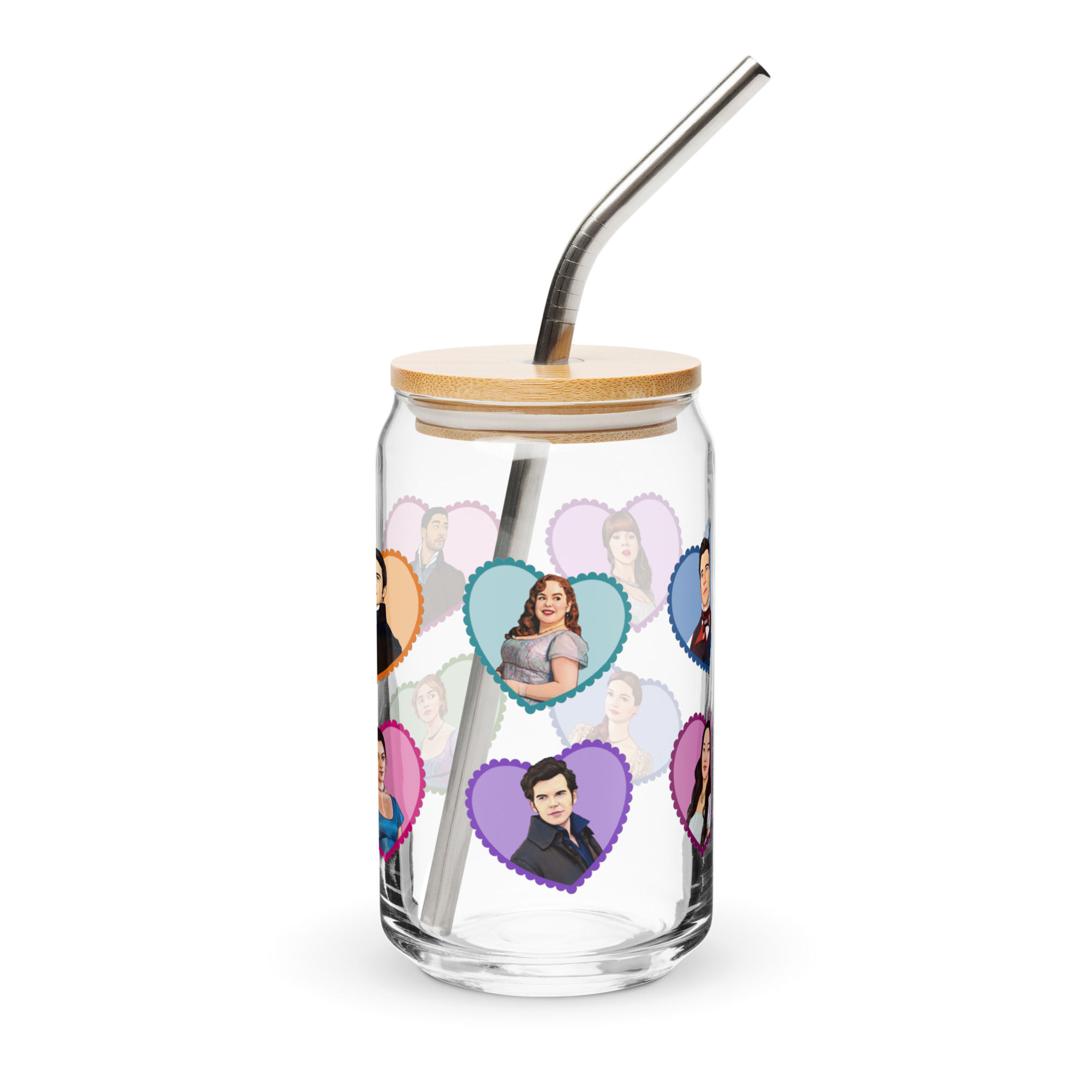 Bridgerton Crew Can-shaped glass