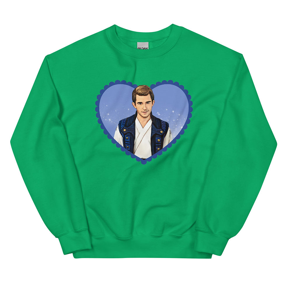 Thumbnail: Wicked Movie Fiyero Jonathan Bailey Unisex Sweatshirt