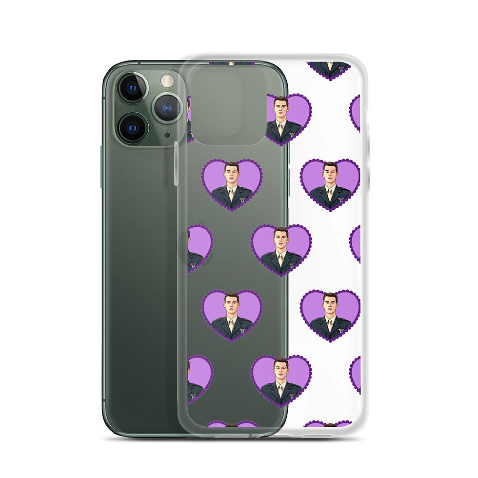 Thumbnail: Nicholas Galitzine Purple Hearts Luke Morrow Clear Case for iPhone®