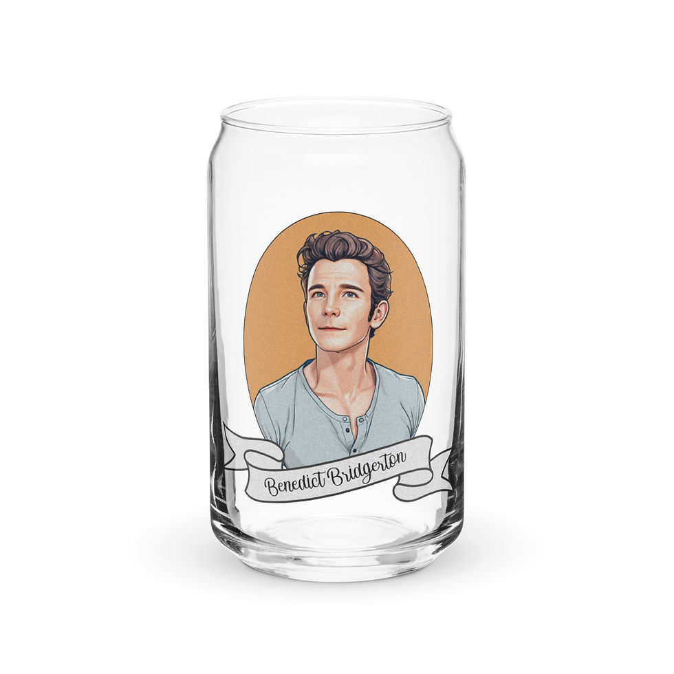 Benedict Bridgerton Can-shaped glass