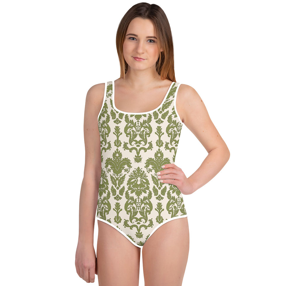 Thumbnail: The Sound of Music Drapes All-Over Print Youth Swimsuit