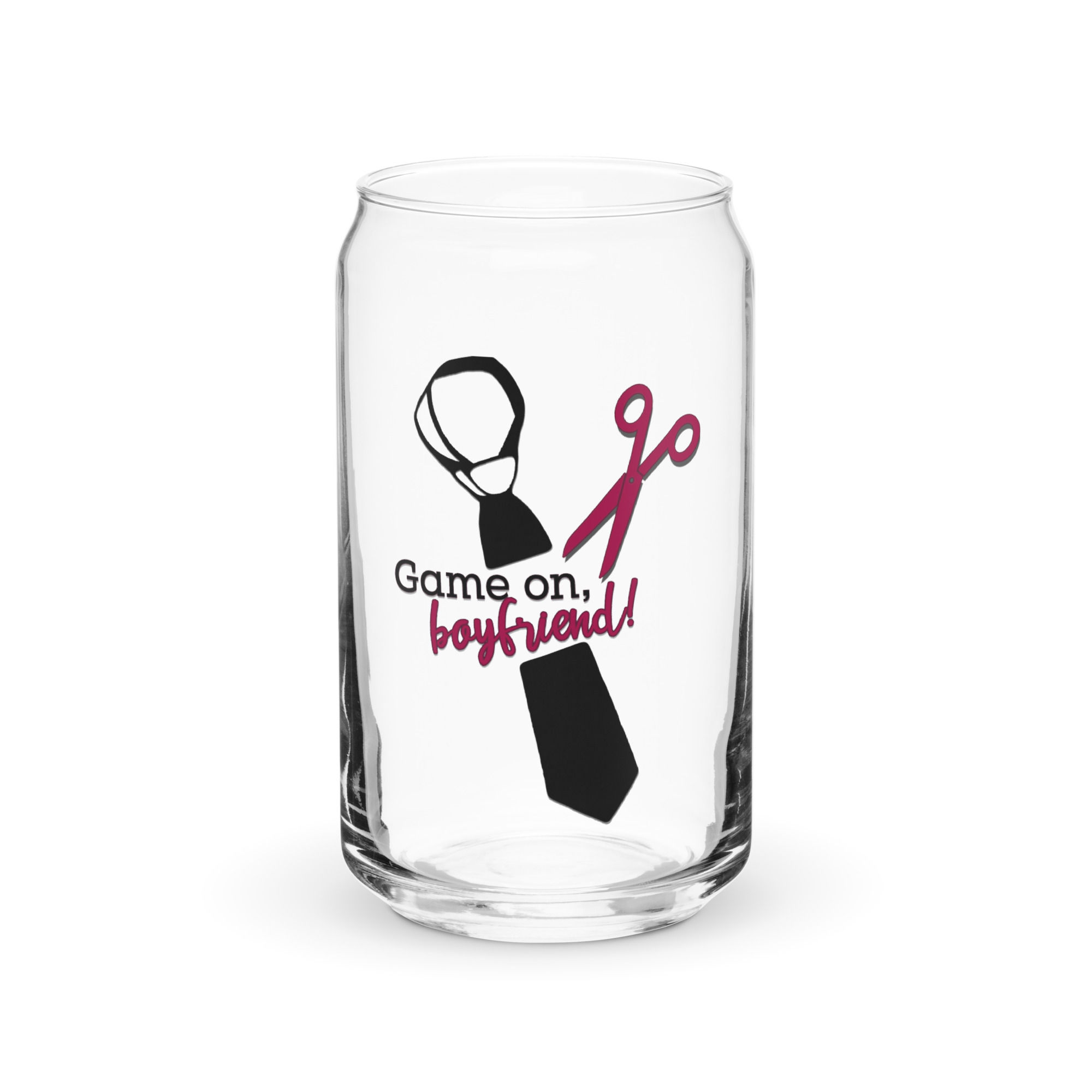 The West Wing Game on Boyfriend Can-shaped glass