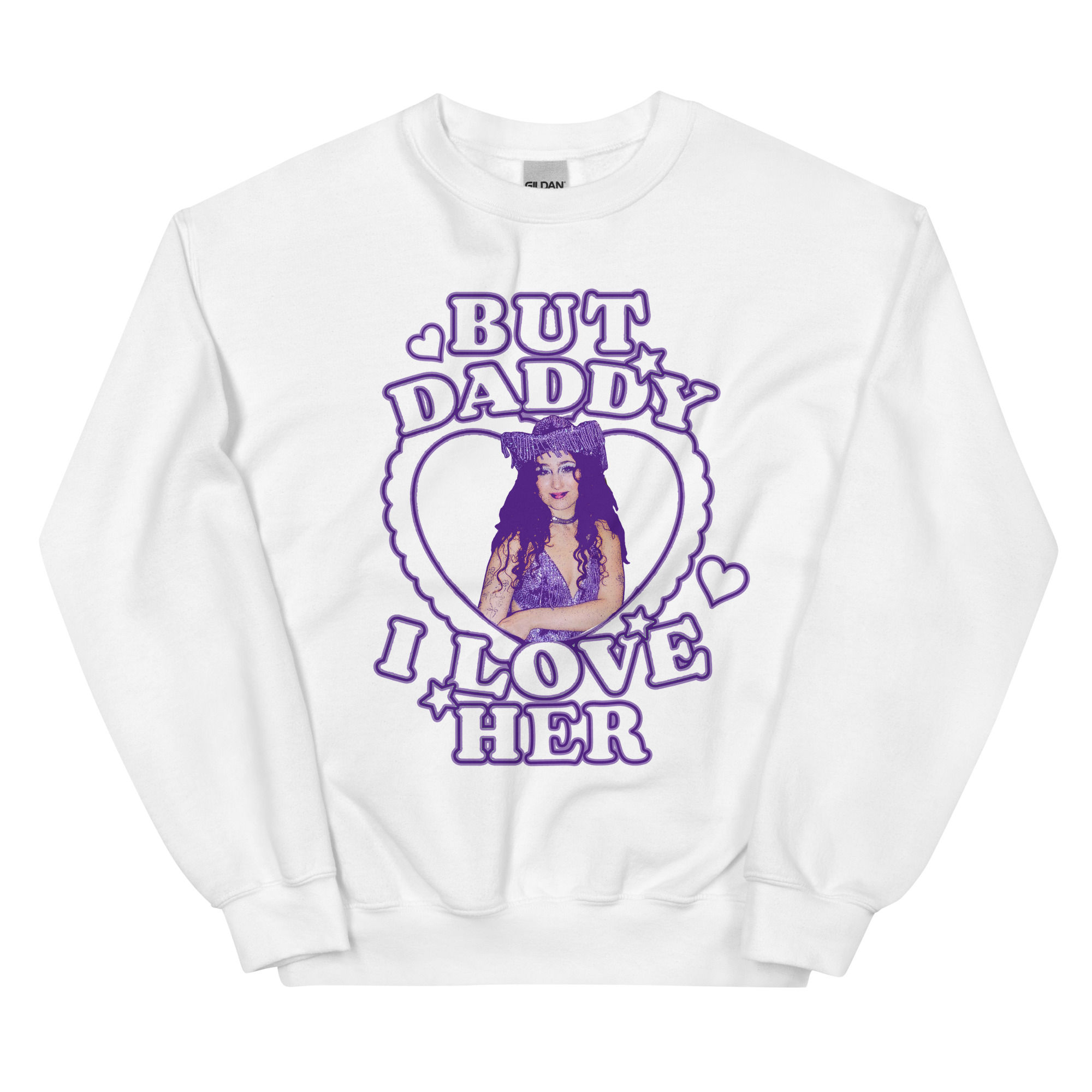 Chappell Roan But Daddy I love her Purple Unisex Sweatshirt