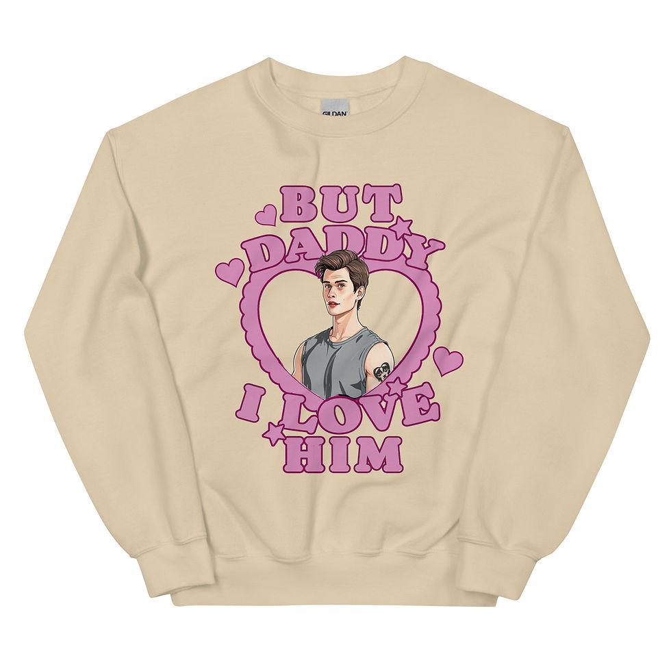 Thumbnail: Hayes Campbell Cartoon But Daddy I Love Him Unisex Sweatshirt