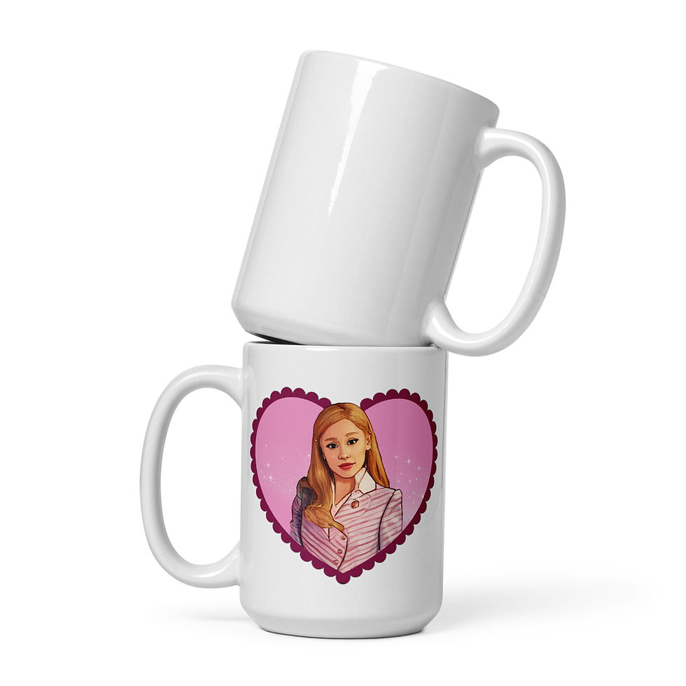 Thumbnail: Glinda Wicked Movie White glossy mug