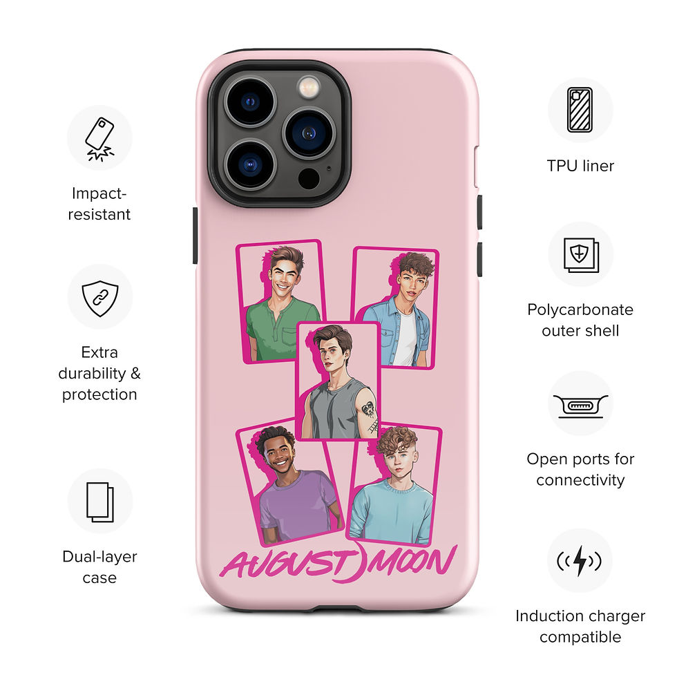 Thumbnail: August Moon Band Members Cartoon Tough Case for iPhone®