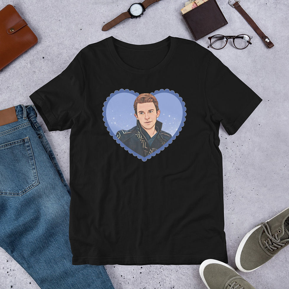 Thumbnail: Wicked Movie Fiyero Jonathan Bailey Unisex t-shirt