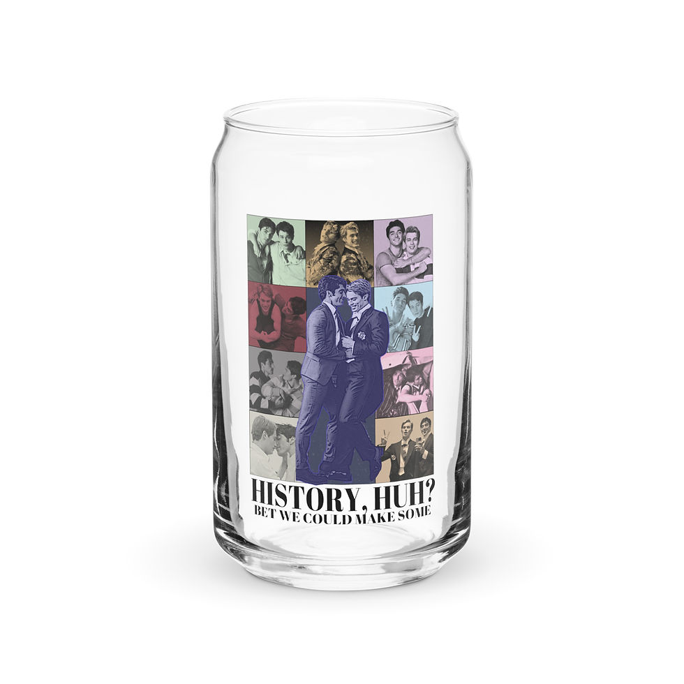 Red White and Royal Blue Eras Tour Can-shaped glass