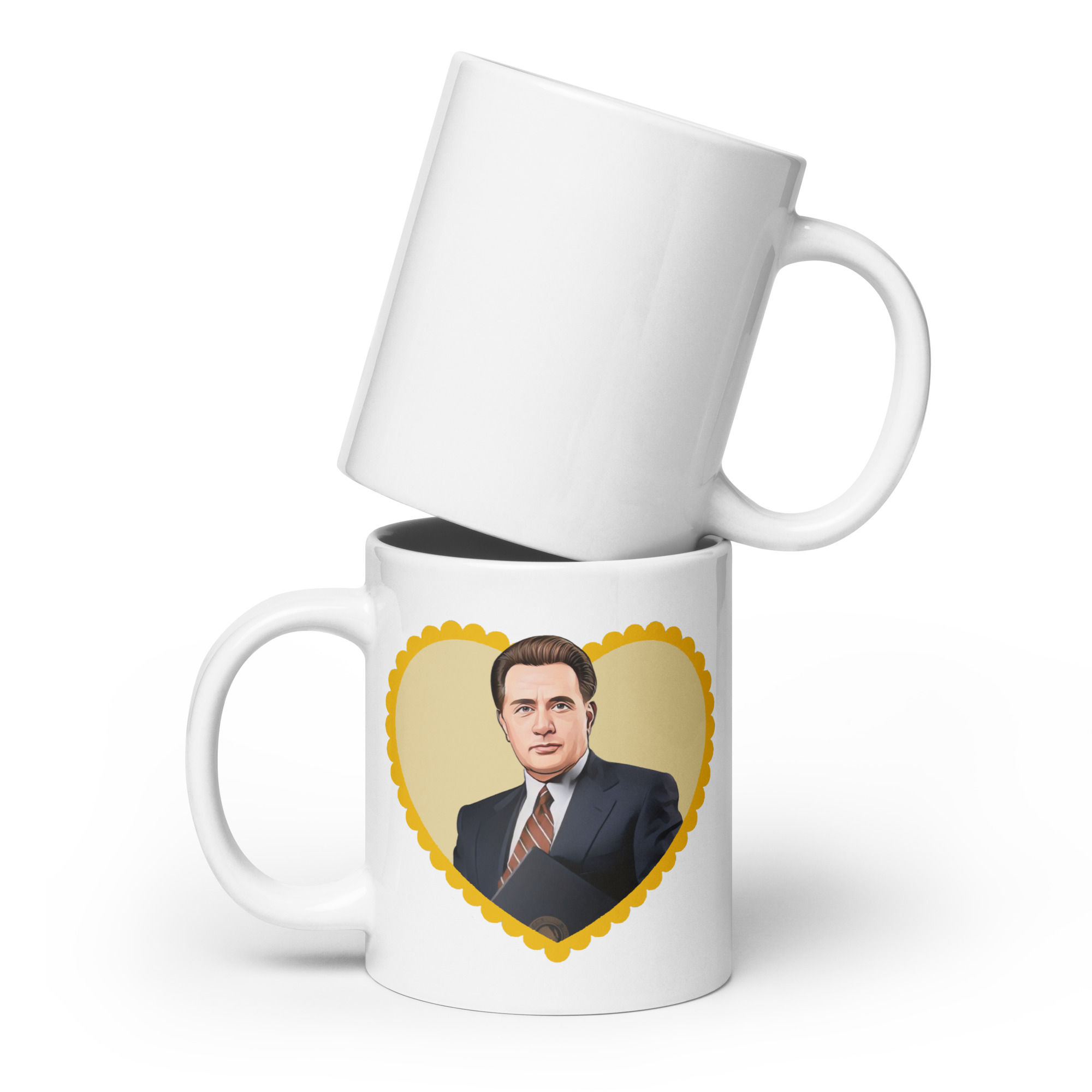 West Wing Jed Bartlet White glossy mug