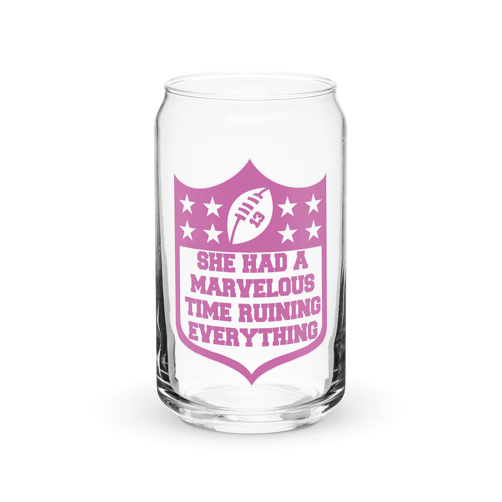 Taylor Swift had a Marvelous time ruining footballCan-shaped glass