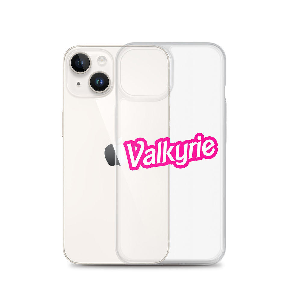 Thumbnail: Valkyrie Silver Flames Clear Case for iPhone®