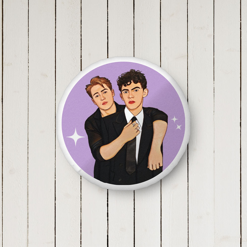 Thumbnail: Heartstopper Kit and Joe Custom-shaped pillow