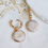 Thumbnail: Pearl Coin Huggie Earrings