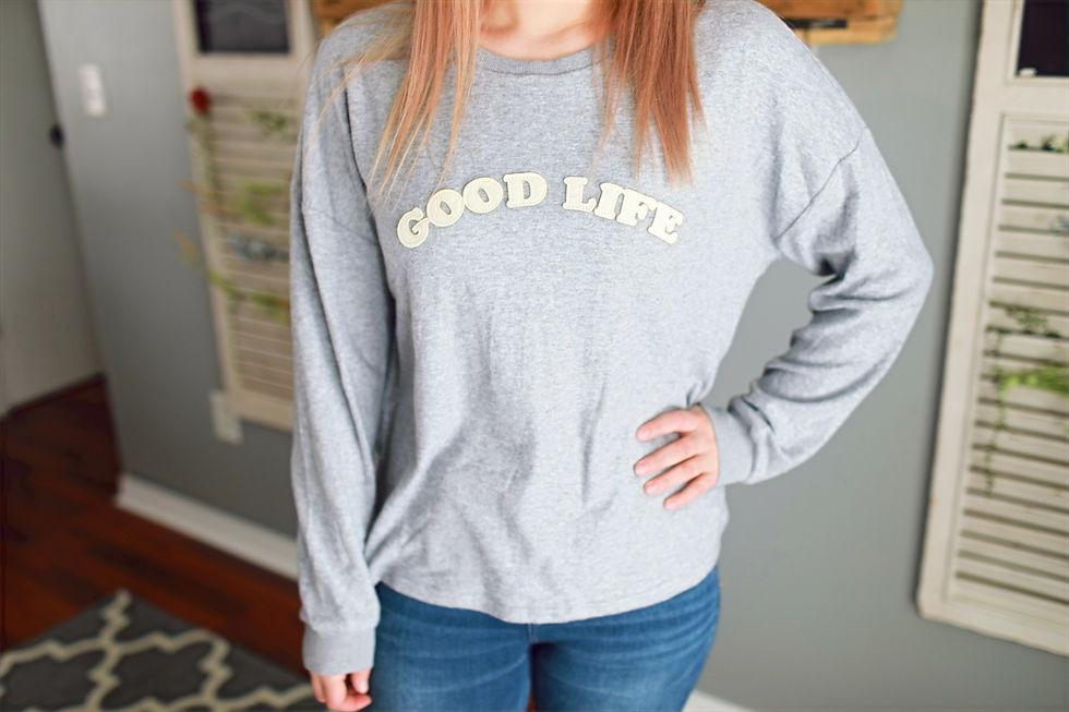 Thumbnail: Grey Good Life Crewneck
