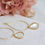 Thumbnail: Mother of Pearl Teardrop Hoop Earrings