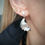 Thumbnail: fan shaped wing earrings