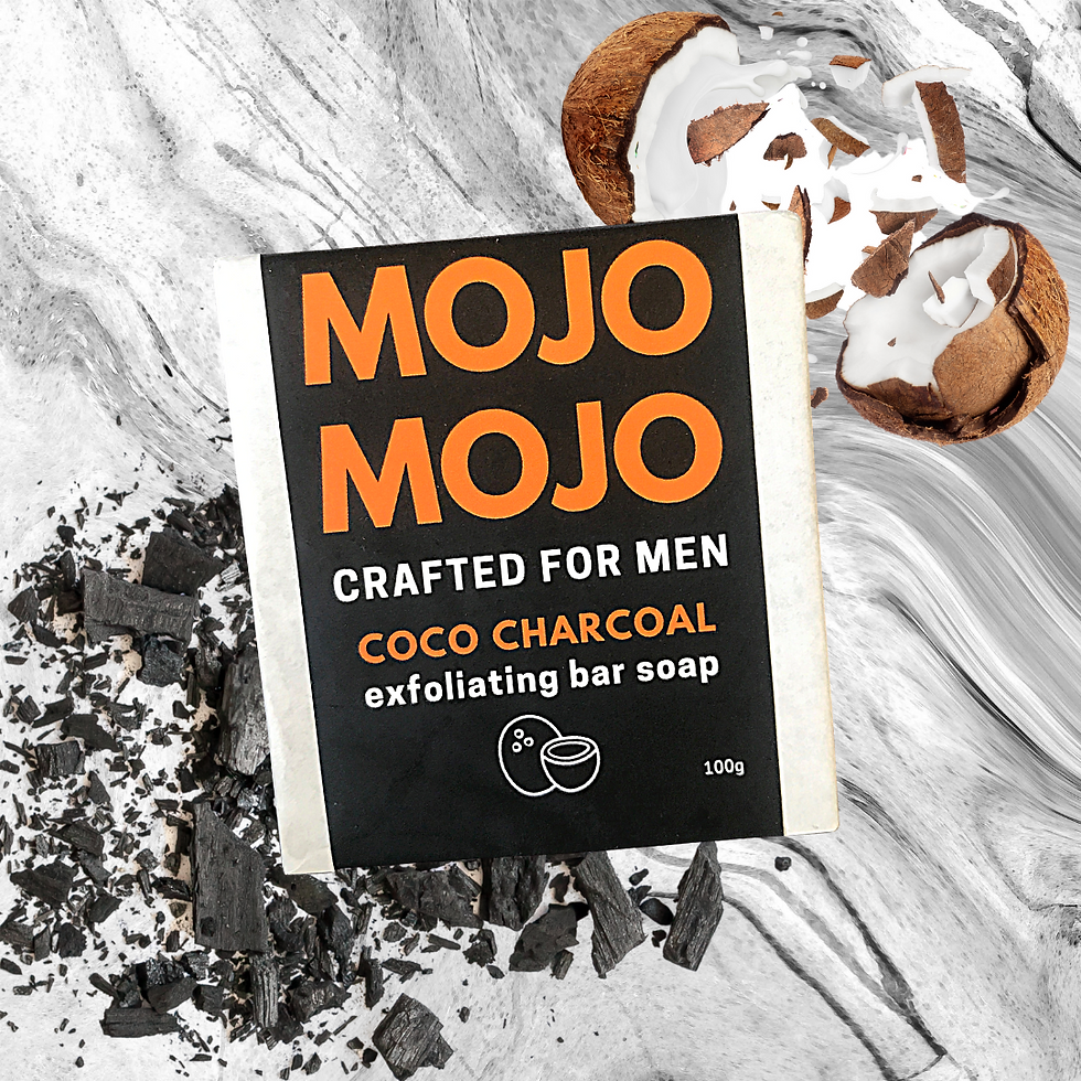 Mojomojo Bar Soap for Men - Coco Charcoal