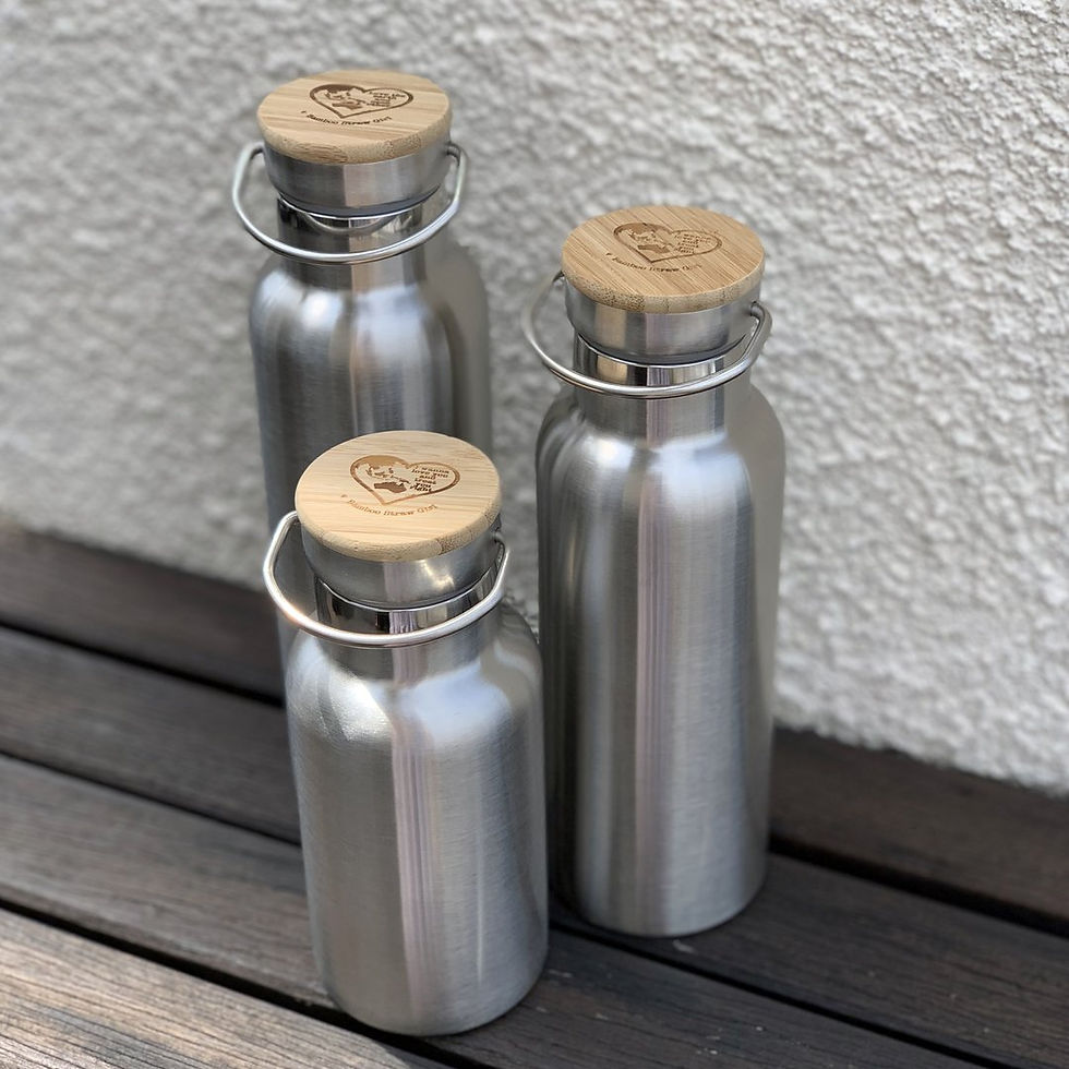 Bamboo Straw Girl - Thermal Flask (Stainless Steel) 350/600ml