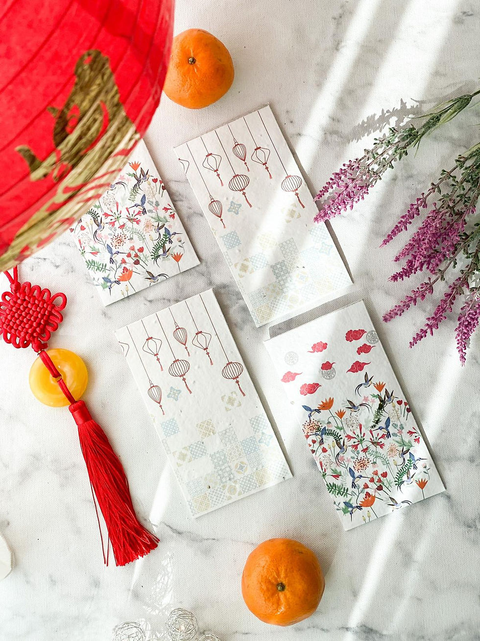 Left-handesign - Bij Ang Bao Envelopes (Pack of 4)