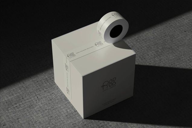 Tape & Box Mockup