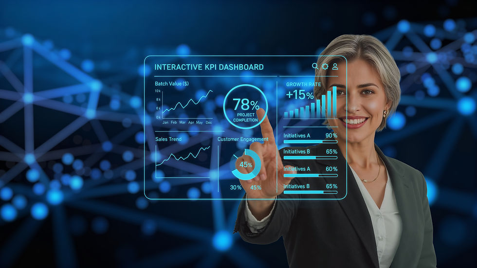 Tableau de bord avec KPIs